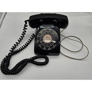 Western Electric Bell System Rotary Dial Telephone Black Vintage UNTESTED